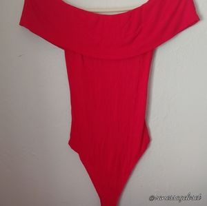 RED BODY SUIT